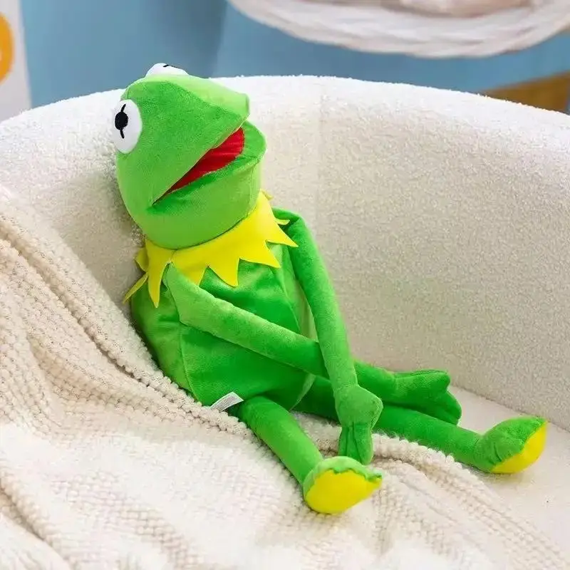 Green Full-Body Frog Hand Puppet, Movable Mouth Plush Frog Puppet Toy, Ventriloquist Stuffed Doll, Kids’ Interactive Toy, Party Photo Prop, Gift