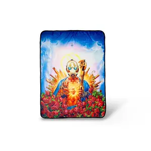 Borderlands 3 Psycho Bandit Cover Art Fleece Throw Blanket | 60 x 45 Inches