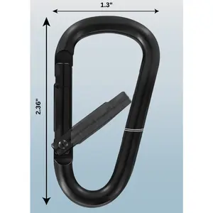 Bottle2Bond™ Mini Carabiner (Black)