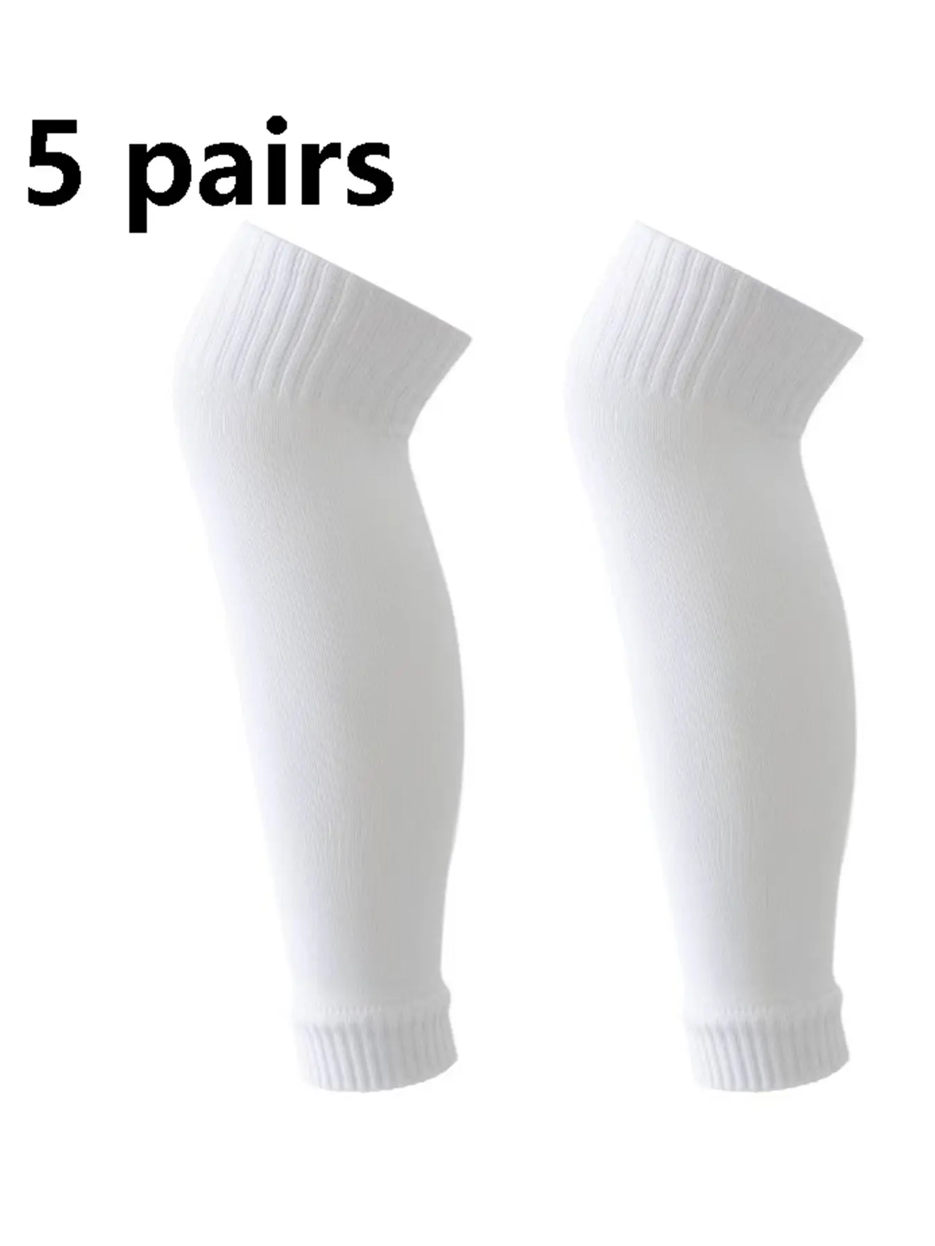 5 Pairs Sports Pressure Football Socks, Plug-In Style Compression Socks, Professional Leg Sleeves, Fixed Socks for Performance, Soccer Socks, Compression Athletic Socks, High Compression Socks