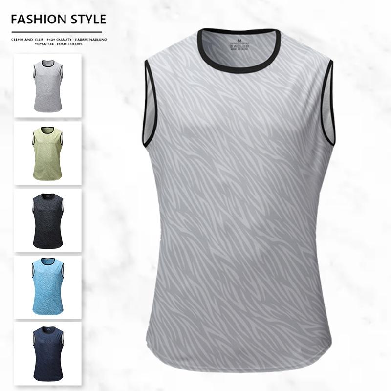 Men's Trendy Zebra Print Sleeveless Vest Quick-Dry Breathable Round Neck Design for Summer Cool Outfits Fitness Enthusiasts mens shapewear usa Men's Trendy Zebra Print Sleeveless Vest Quick-Dry Breathable Round Neck Design for Summer Cool Outfits Fitness Enthusiasts mens shapewear usa