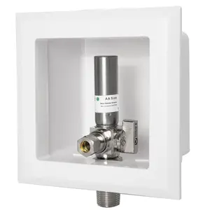 1/2" MIP Inlet, Dishwasher Outlet Box, With Stainless Steel Water Hammer Arrestor