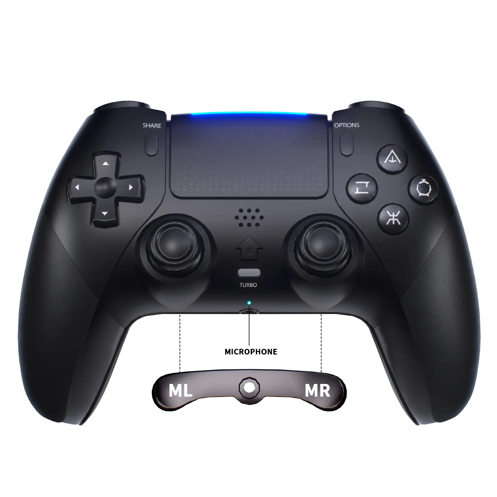 Anti-Stick Drift Wireless Controller for PS5/PC – Programmable Macro Back Buttons,  6-Axis Gyro, Dual Vibration, Turbo, Touchpad, Bluetooth 5.0, 3.5mm Audio & Mic,back to school,back to school haul