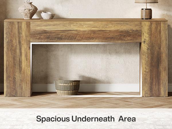 Tribesigns 71-Inch Long Console Table for Entryway, Farmhouse Sofa Console Behind Couch, Entry Table for Hallway, Foyer, Living Room, Rustic Brown