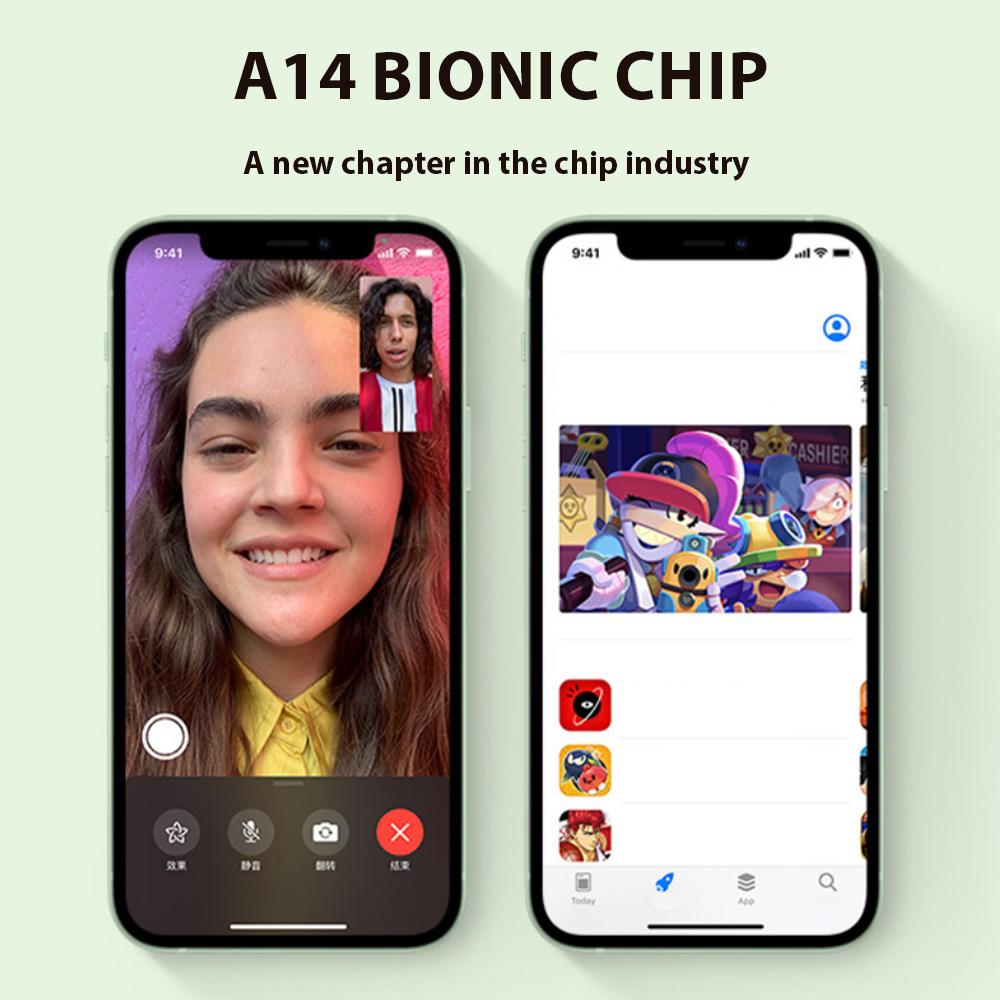 Refurbished iPhone 12 64GB Green (Unlocked) - Excellent condition, 6.1″ display, supports any carriers, like-new performance, 1-Year Warranty by JunQ Trading