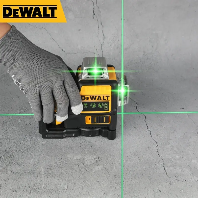 Dewalt 2025-089LG Laser Measuring Tool - 12-Line, 3-Side, 360-Degree Vertical & Horizontal Laser Level, 12V Lithium Battery-Powered Green Meter for Outdoor Leveling