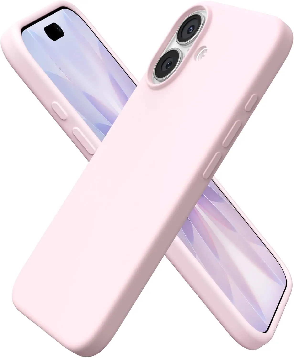 for iPhone 17 Case, Slim Liquid Silicone Cover, Chalk Pink | Premium Liquid Silicone, 4-Layer Protection, Soft-Touch Feel, Easy to Clean, Raised Edge Protection, Cute Color Options