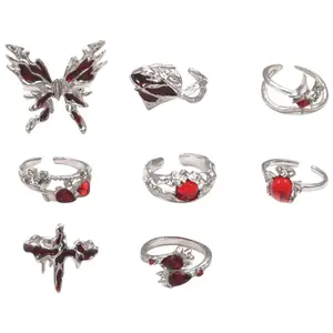 Stylish Butterfly Crosses Heart Rings Collection for Party and Daily Wear
