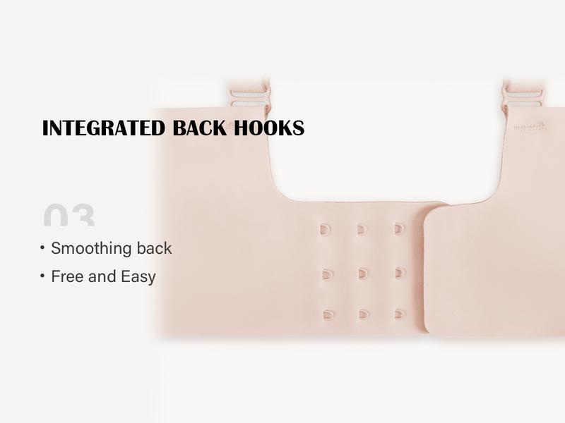 OEAK Deep V Seamless Bras for Women Comfortable Push Up Bra No Underwire Jelly Bra