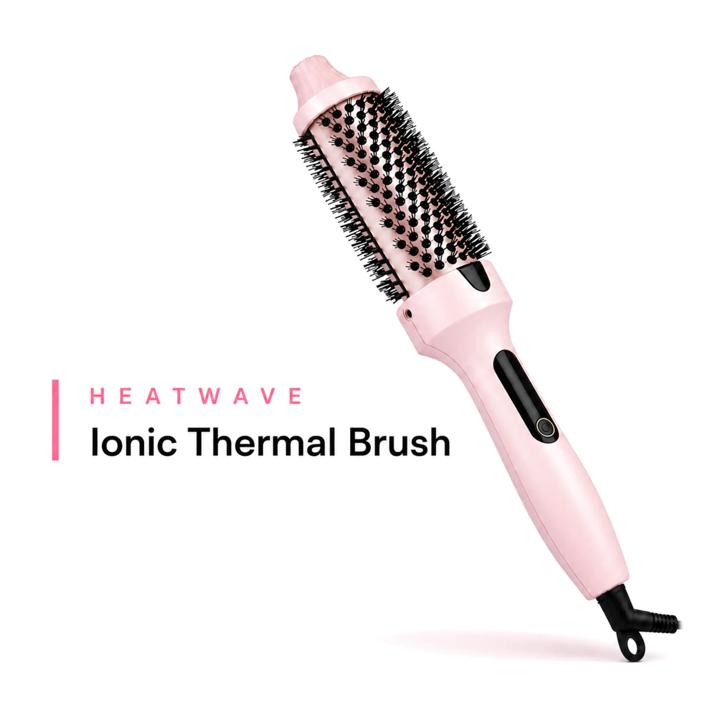 Boost 1.5 inch Heated Round Brush,Thermal Brush,Dual Voltage, Pink, Less Damage,  Hair Heated Curler Brush,Negative Ions Single,for wavy hair,hairstyling,long-lasting wave,Detangler Straightening,summer vibes,Crimper Curling Irons,father'sday tiktokshopba