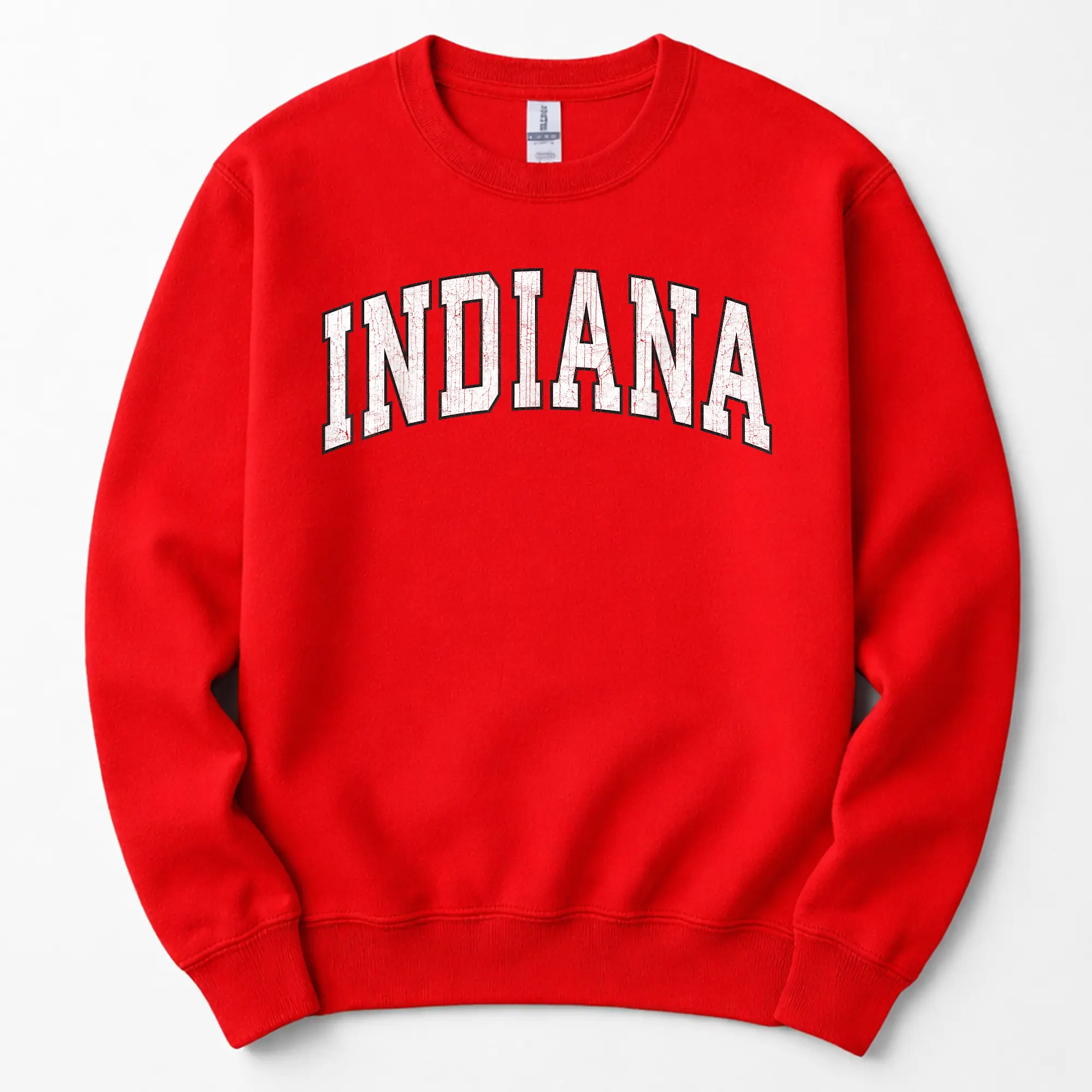 Indiana in Vintage Athletic Sports Style 80s 90s T-Shirt, Sweatshirt & Hoodie | Retro College Fan Graphic Tee