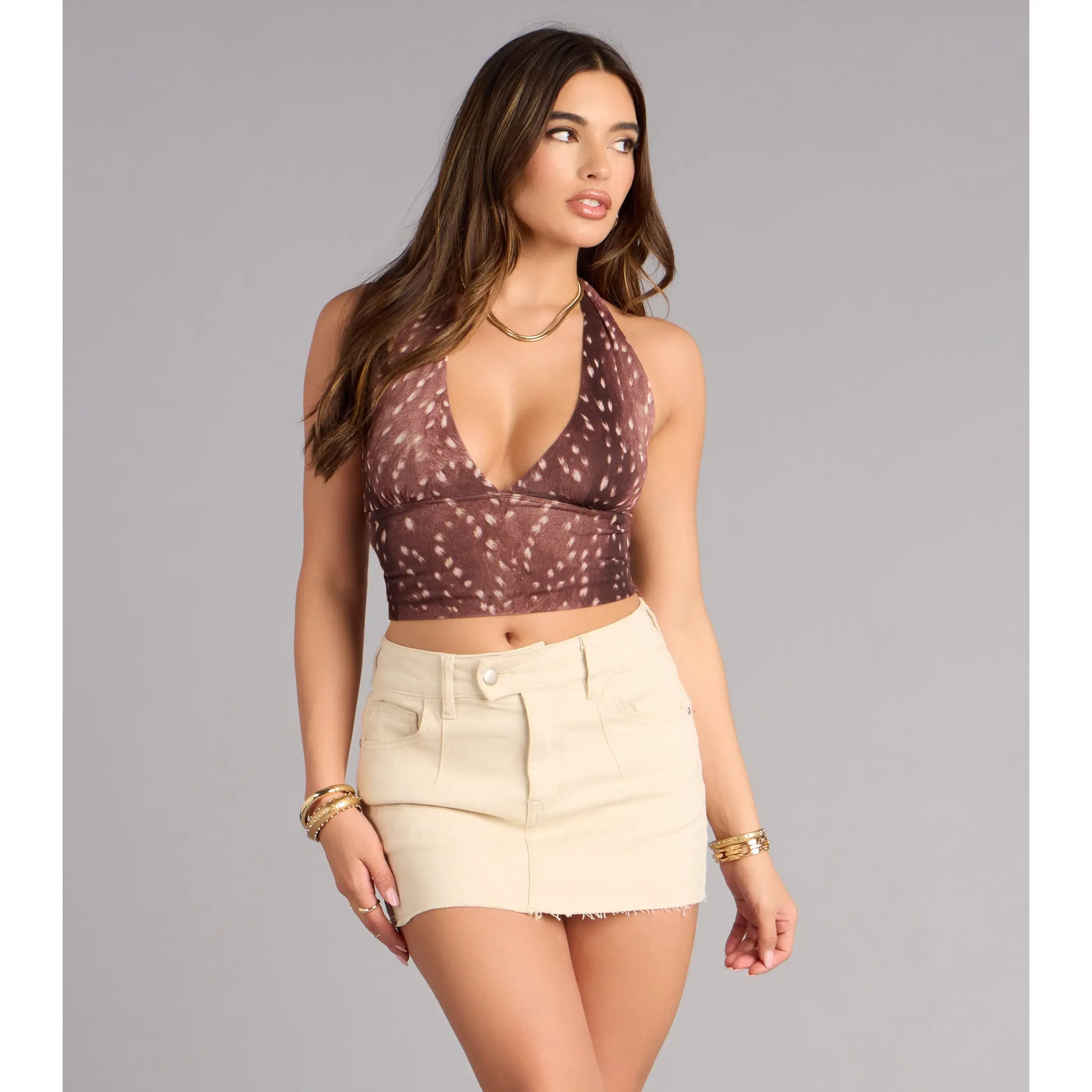 Sweet But Bold Polka Dot Halter Top