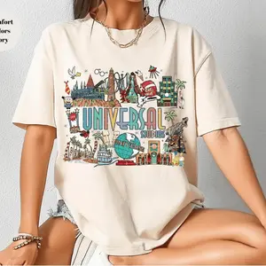 Universal Studios Vintage Graphic T-Shirt – Retro Theme Park Trip Tee Streetwear Unisex Trending Family Vacation Gift
