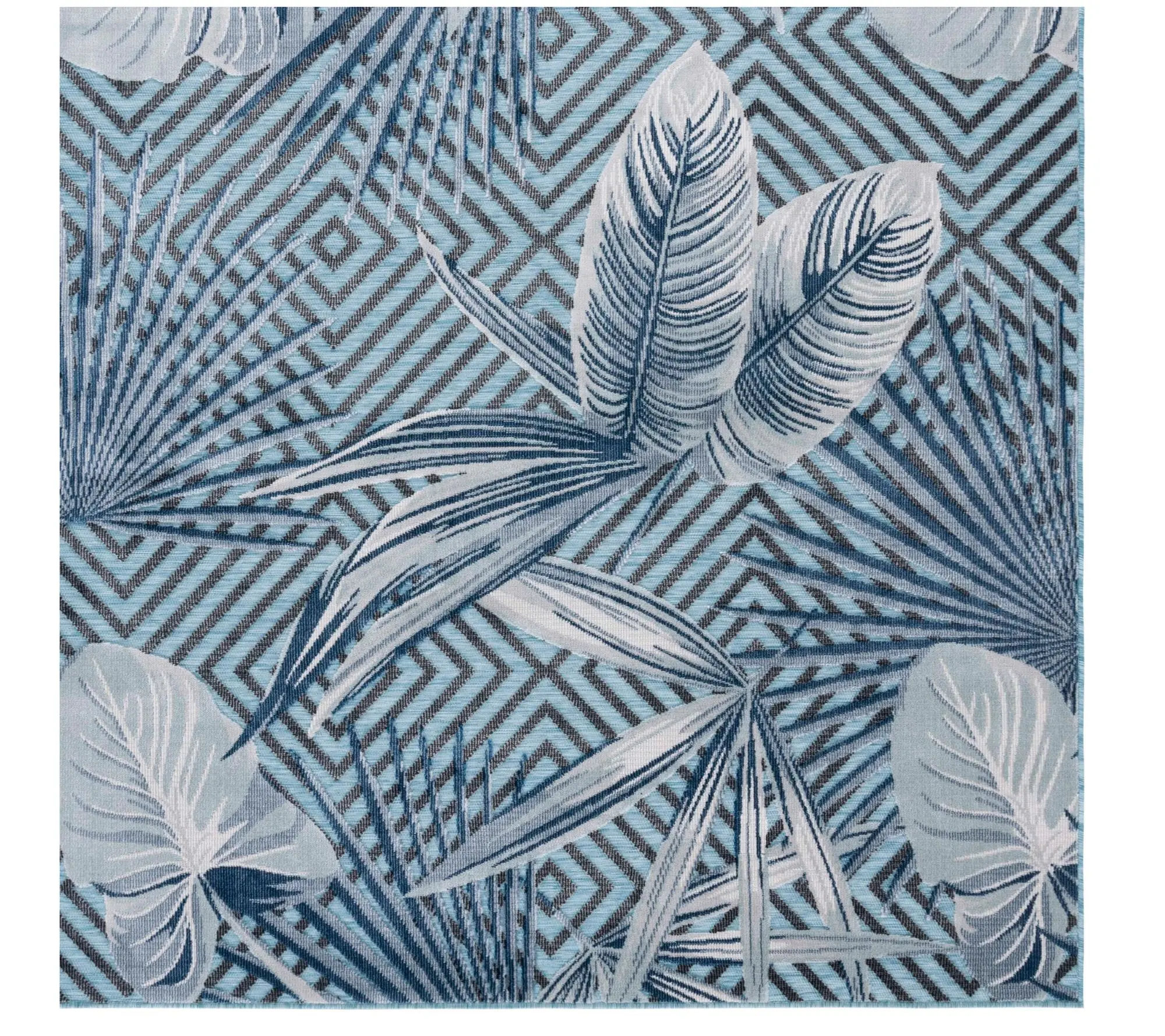 Safavieh Tropical Geometry 6'-5" x 6'-5" SquareOutdoor Rug
