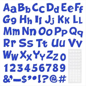 216 Pcs Glitter Bulletin Board Letters for Classroom Numbers Alphabet Poster Board Letters