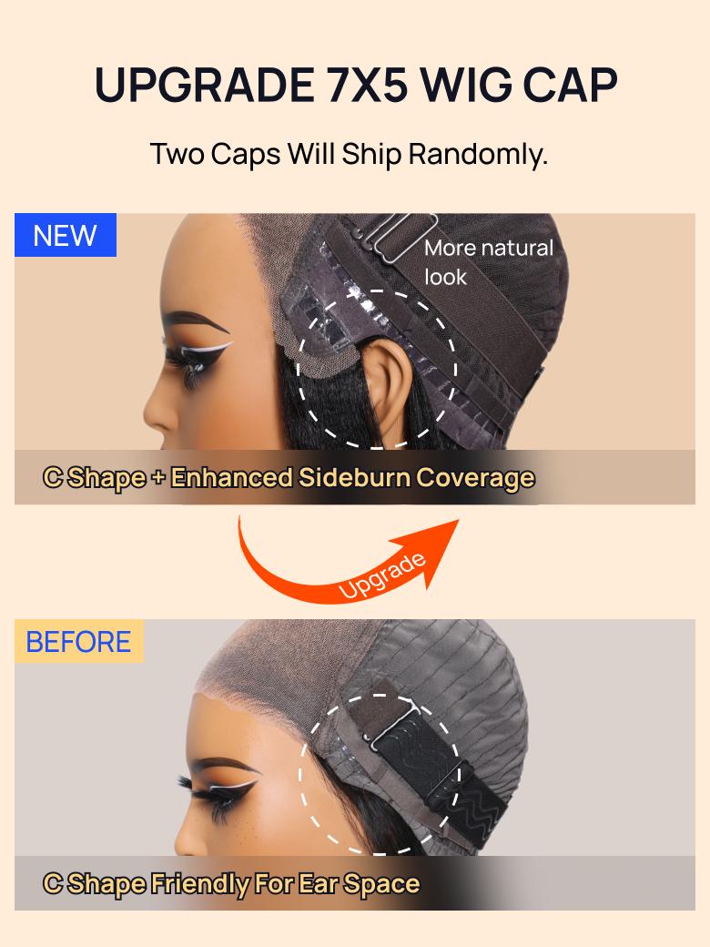 Nadula Reddish Brown Jerry Curly Human Hair Wig with Pre-everything 7x5 Lace Wig Beginner Friendly TikTokShopStockUp