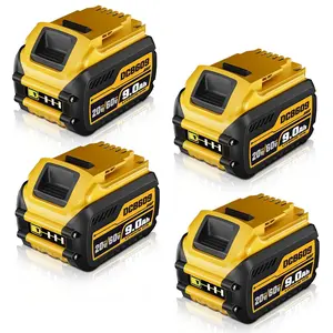 4/2/1Packs 9.0Ah Flexvolt 20V/60V Replacement Battery for Dewalt, Fits DCB609 DCB606 DCB612 Cordless Power Tools