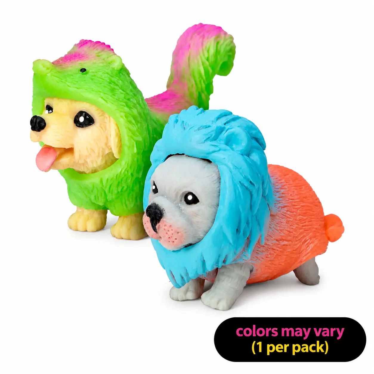 Schylling Party Animal Rave Puppies Squishy Toy – Soft Squeeze Stress Relief Fun for Kids & Adults(Pack of 1)
