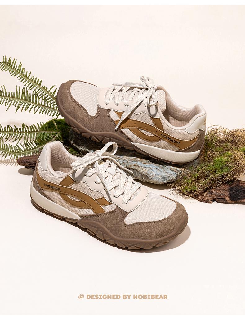 HOBIBEAR Wide-Head Shoes for Spring/Autumn: Durable Casual Shoes, Lightweight Hiking Wide-Fit Footwear, Comfortable for Wide Foot Pads, Suitable for Everyday Wear