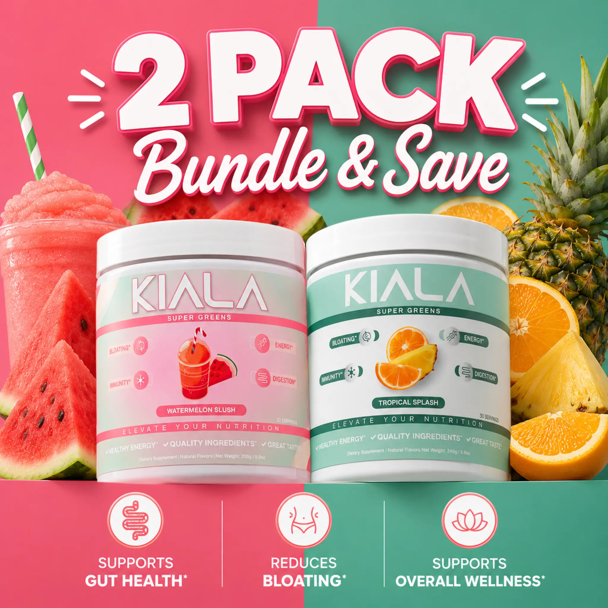 Kiala Greens Best Selling Flavors Bundle (2-Pack)