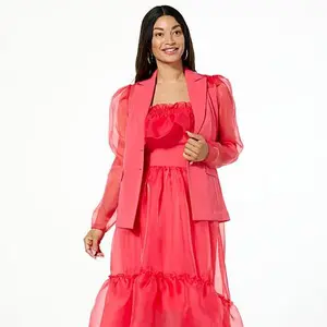 C. Wonder C Wonder Runway Mixed Media Blazer