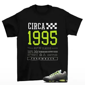 Black Sneaker Match Shirt – Neon Yellow Inspired Streetwear Graphic Tee