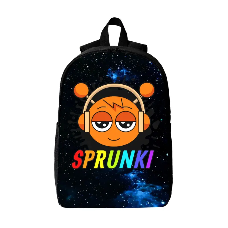 Sprunki Backpack Incredibox Rhythm Box Schoolbag Back to School Casual Laptop Backpack Work Backpack Black Backpacks College School Backpack Lightweight Travel Back Pack For Fans