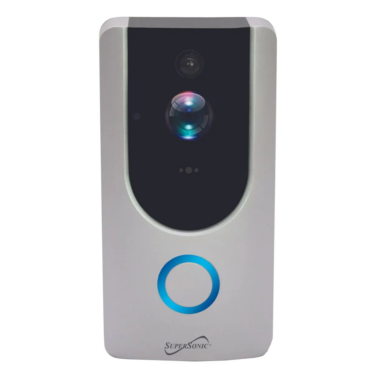 Supersonic 1080p Full HD Wi-Fi Doorbell Camera - Wireless Setup Business Security Surveillance Device with Smart Motion Detection, Motion Alert, Remote View