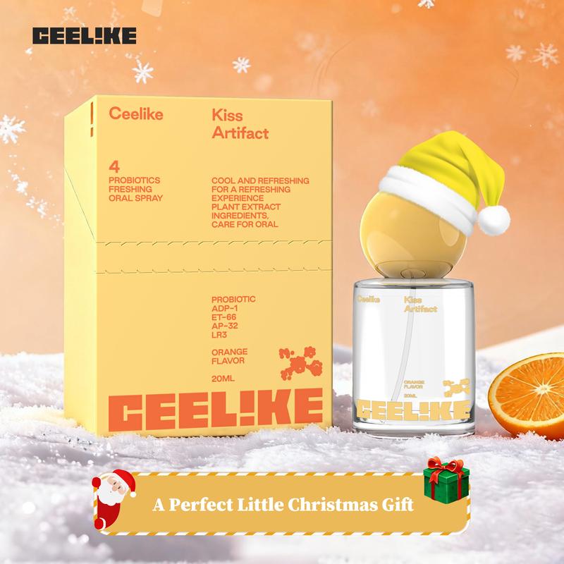 CEELIKE Probiotic Orange Oral Spray | 20ml for Long-Lasting Freshness & Oral Care | Sugar-Free & Portable Breath Freshener