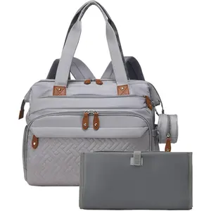 Large Capacity Baby Diaper Bag Backpack, Multifunctional Diaper Bag, Portable Handheld Mommy Bag for Outdoor Use, Multi-Functional Maternity Nappy Storage