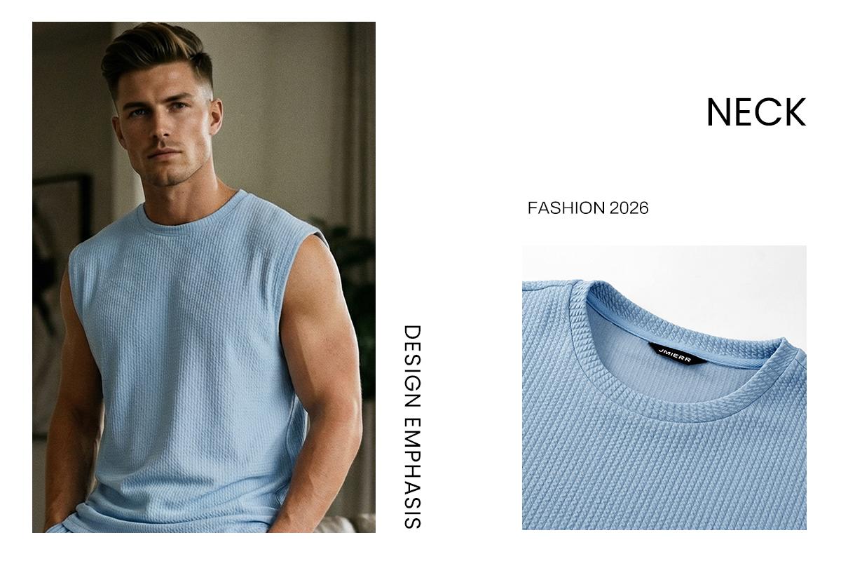 JMIERR Mens 2 Piece Rib Knit Sweatsuit Summer Sleeveless Tank Top Baggy Wide Leg Pants Set Vacation Beach Outfit for Men JMIERR Mens 2 Piece Rib Knit Sweatsuit Summer Sleeveless Tank Top Baggy Wide Leg Pants Set Vacation Beach Outfit for Men