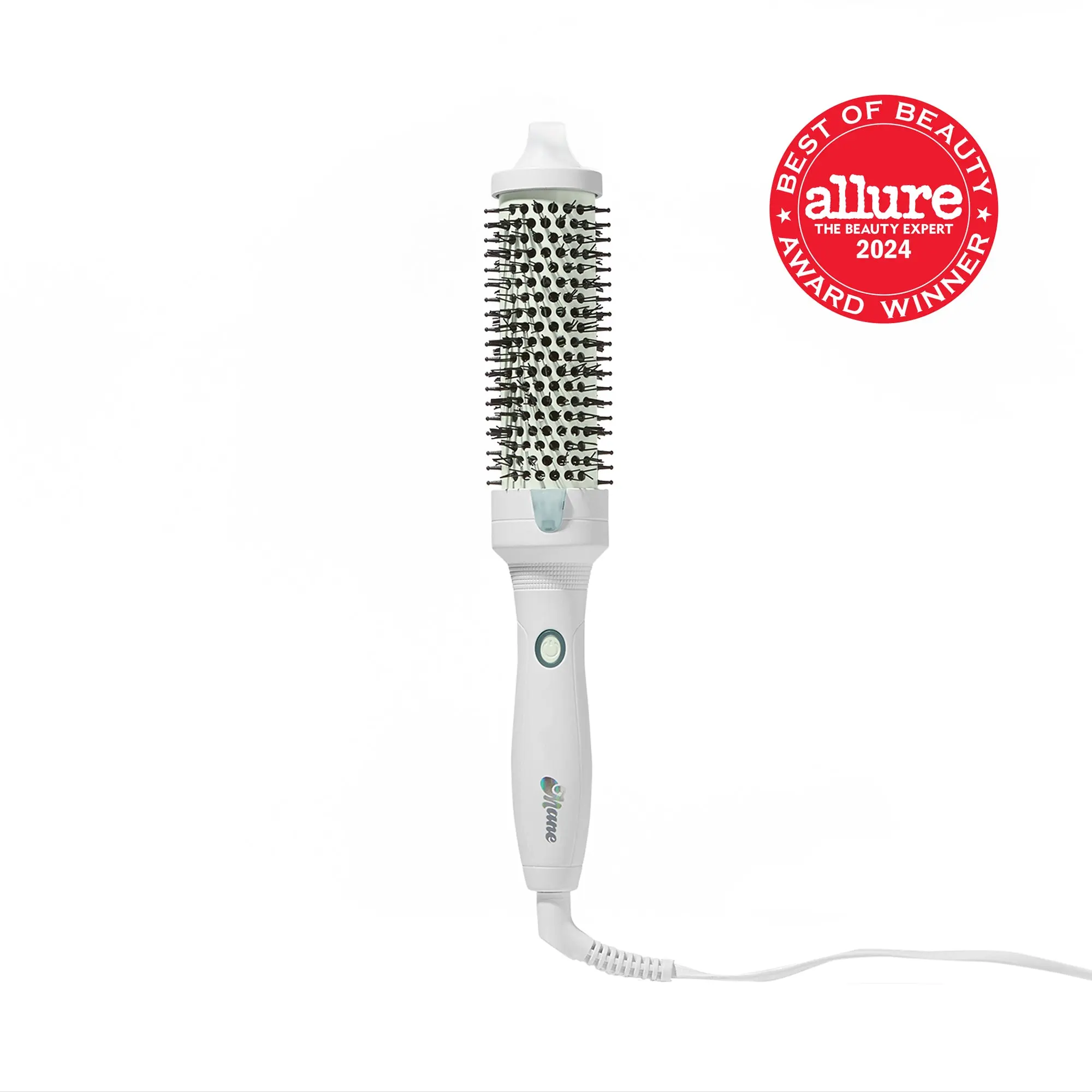 Mane It's Giving Body Medium Hot Round Brush 1.5" (38mm) - Thermal Brush, 355°F, Medium Heat Ceramic Barrel, Negative Ions, Anti-tangle Bristles for Sleek Shine, Soft Waves