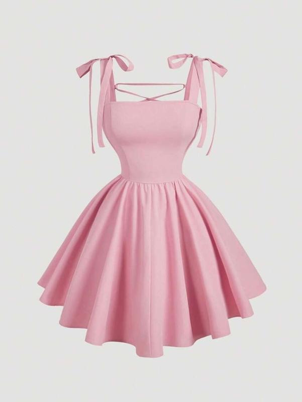 Romantic Backless Tie-Up Bowknot Dress | Party & Date Night Dress for Women