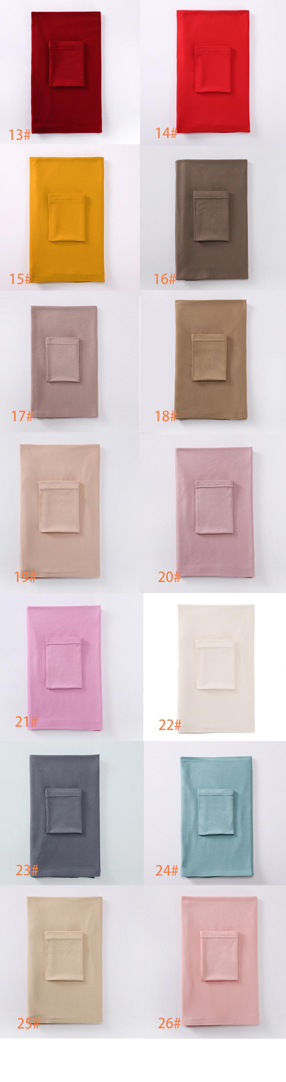 Jersey Solid Color Hijab With Tube Cap - (MH038) head scarf cover yns casual trendy long scarf wrap scarve scarves Modestyscarf Beige Formal Modern