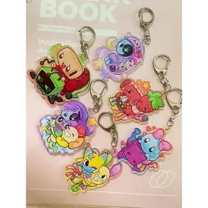 Dandy’s Acrylic Keychain, Mini Cute Dandy Vee Shelly Pebble Acrylic Keychain, Must-have keyring for game lovers