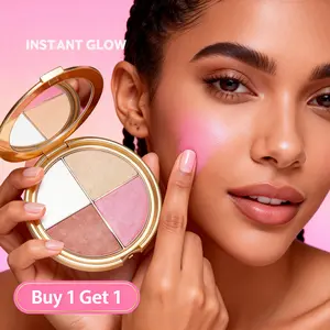 Glow wardrobe eye & cheek palette - eyeshadow and highlighter makeup Silky Cosmetic