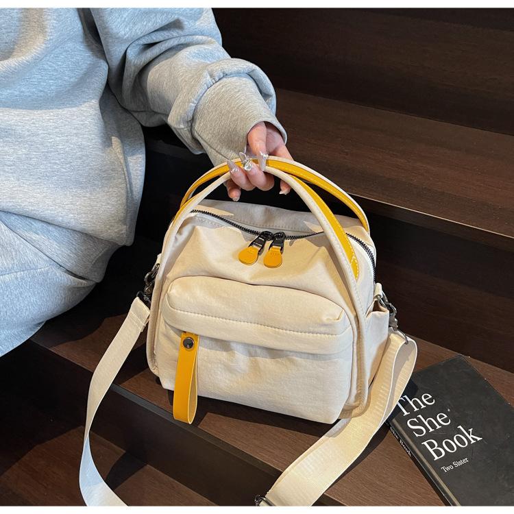 Lightweight Nylon Crossbody Bag for Women – Large Capacity Shoulder Purse with Front Pocket for Daily Use