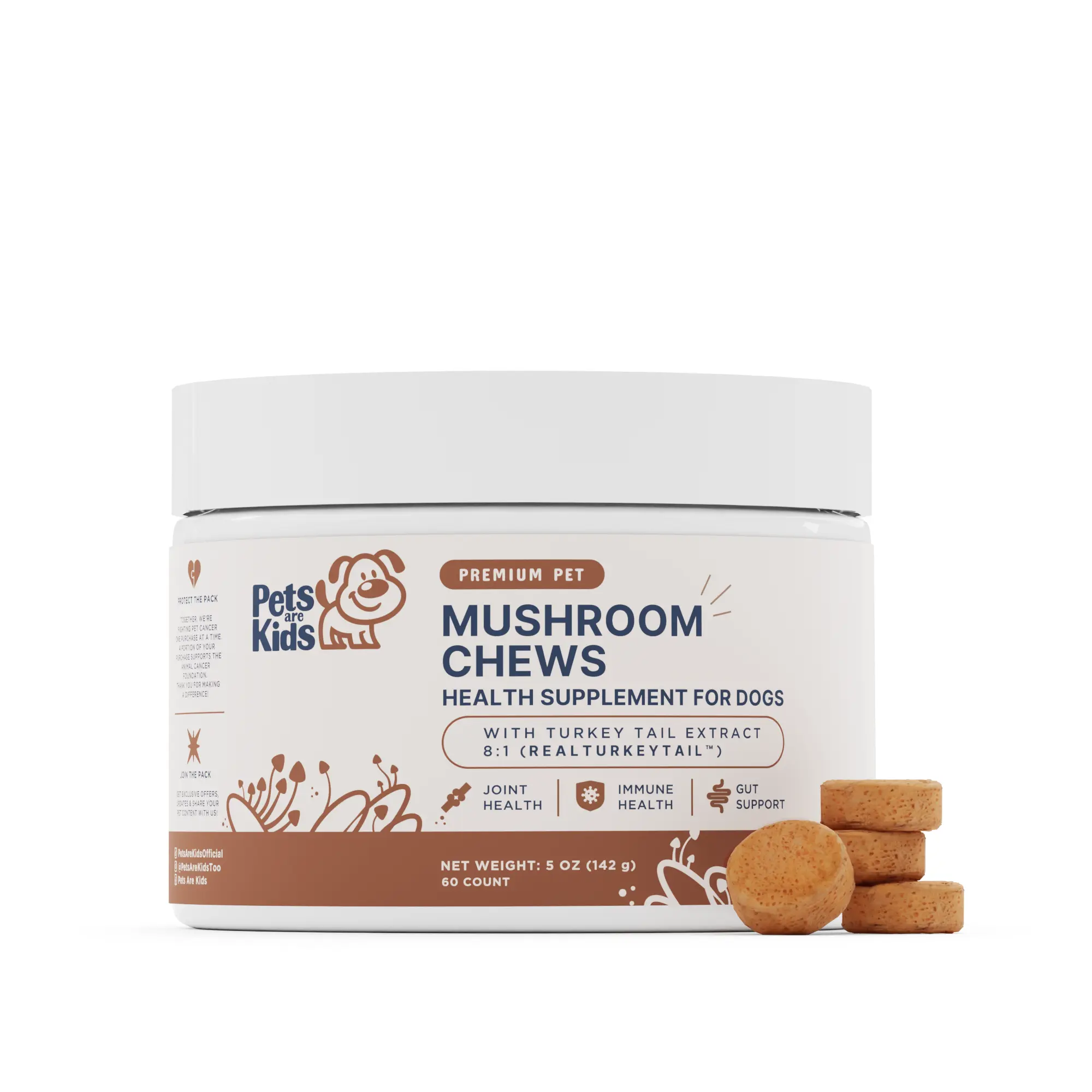 Mushroom Dog Chew 60ct Mushroom Dog Chew 60ct