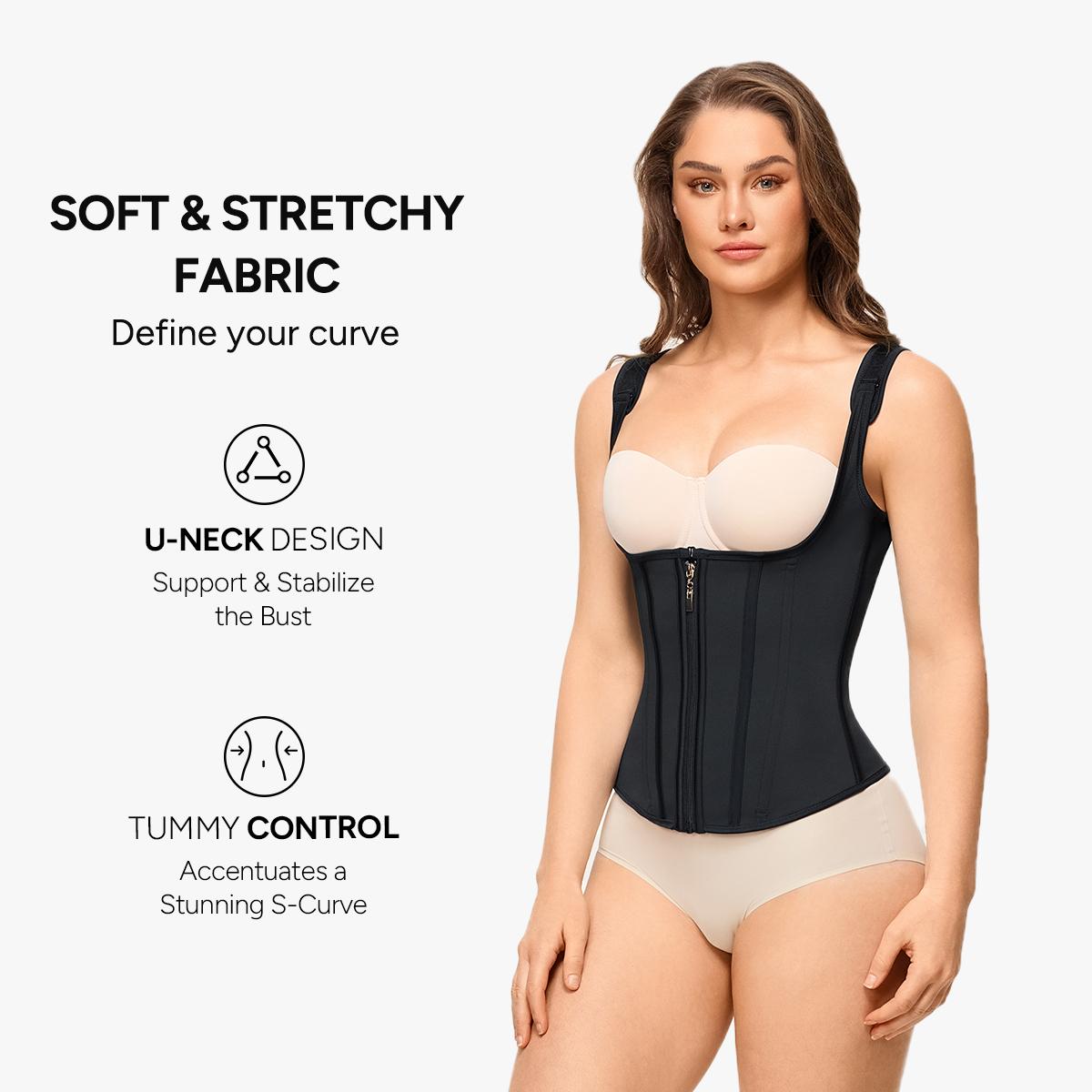【LIVE】Nebility Women's Shapewear Waist Trainer Belt with 6 Steel Bones Tummy Control Bust Support Adjustable Straps #Summervibes