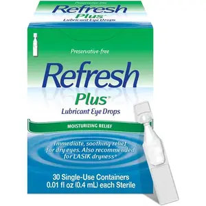 Refresh Plus Eye Drops, Preservative Free, Single Use Containers, 30 Count