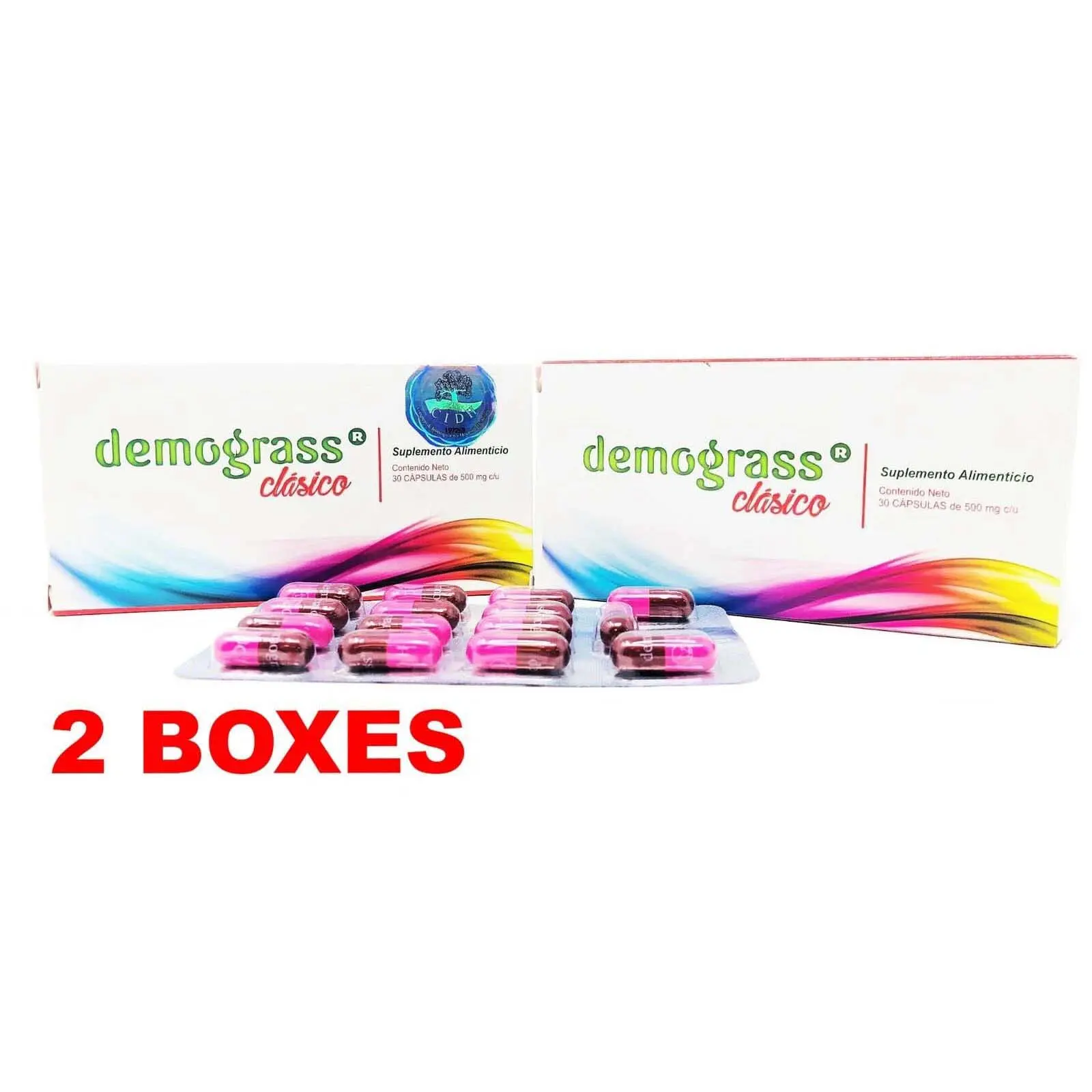 2 PACK Demograss CLASSIC 100% ORIGINAL Clasico Demograss 2 MESES 60 CAPSULES