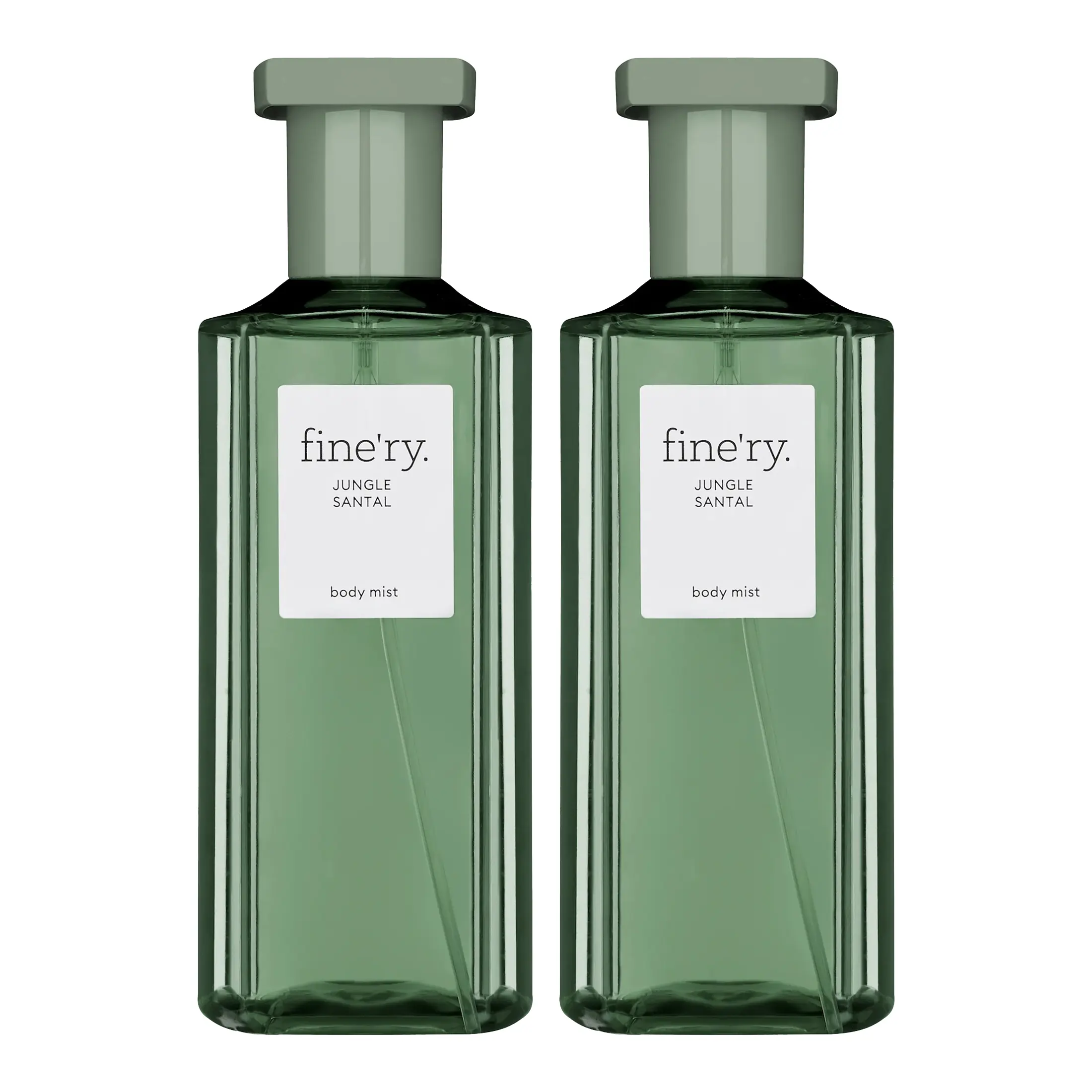 fine'ry Jungle Santal Women's Fragrance Body Mist Perfume, 2-Pack of 150ml Bottles