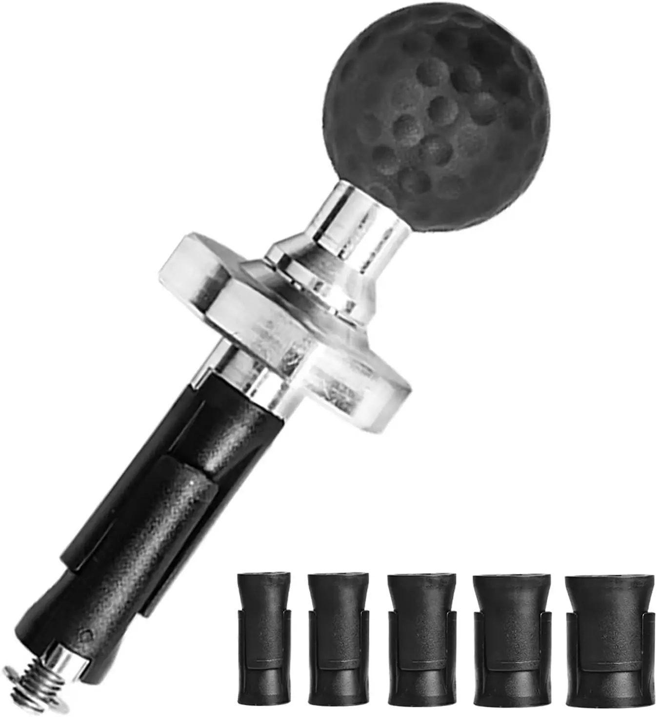 Motorcycle Fork Stem Mount 1 Inch Ball Base Adapter Suitable for Ram B Size Phone Mounts, Fits for 12-30mm Stem Holes, Works with Yamaha/Kawasaki Ninja/BMW/Suzuki/Ducati Motorcycles
