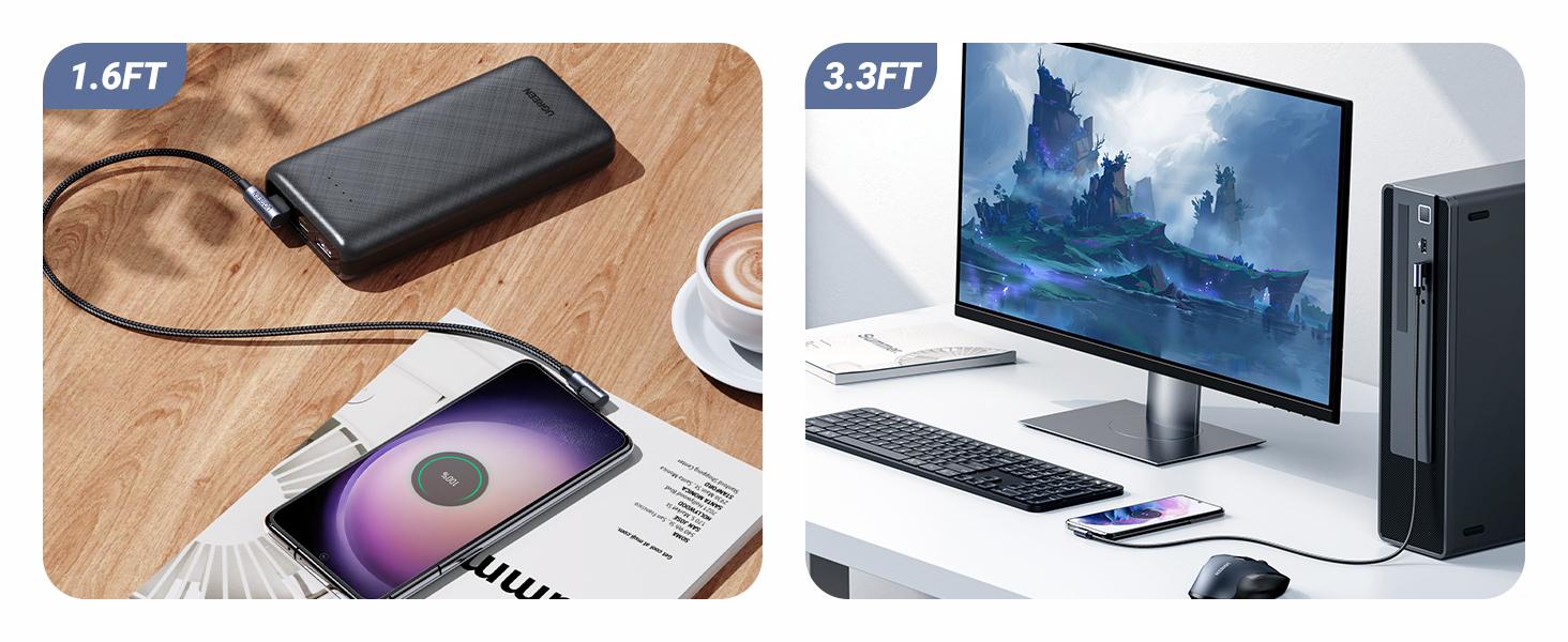 UGREEN 90-Degree USB to USB-C Cable, Fast Charging for iPhone 17/16 Pro Max/Plus, Android. Durable Cellphone Charger Cord -Deals for You,September Restock，TikTokShopBlackFriday ,TikTokShopHolidayHaul