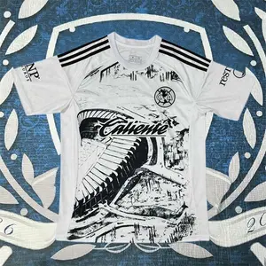 24 25 Club America Goalkeeper White Short sleeve Soccer Jerseys