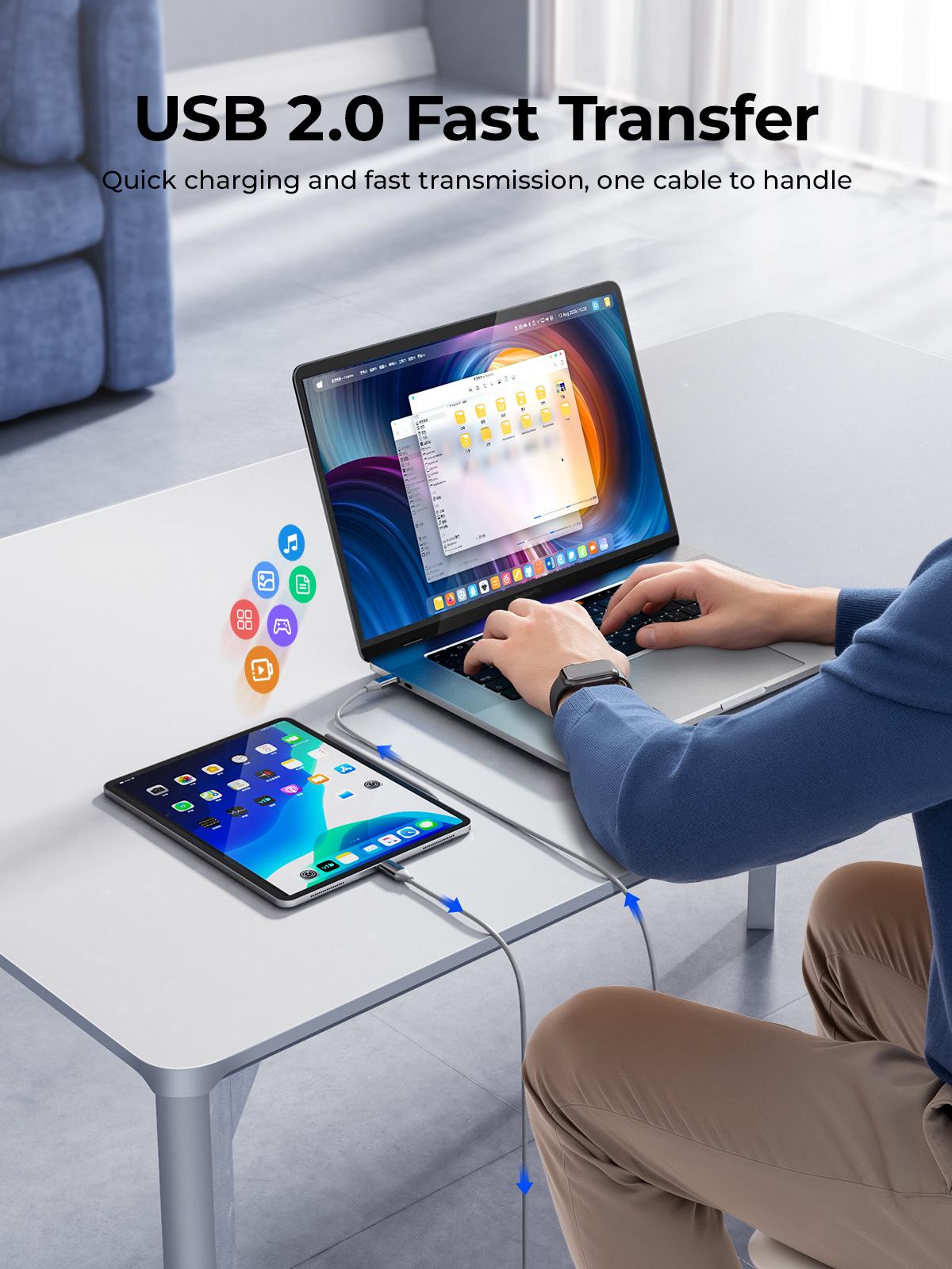 ORICO PD Charging Cable Fast Charging PD100W USB C TO C Cable for iPhone15-17 Pro Max - CDX