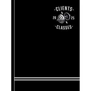 Personal trainer appointment book 2025: Hardcover gym appointments PT clients & classes: 2025 Yearly overview / month to view calendar diary/ Hourly planner with 15 minute slots (6am - 9pm) Hardcover – October 29, 2024