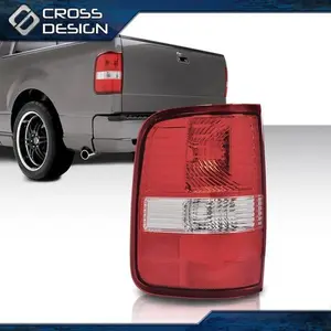 CROSSDESIGN Tail Light Lamp Fit For 2004-2006 Ford F-150 Styleside Driver Side Lens Housing