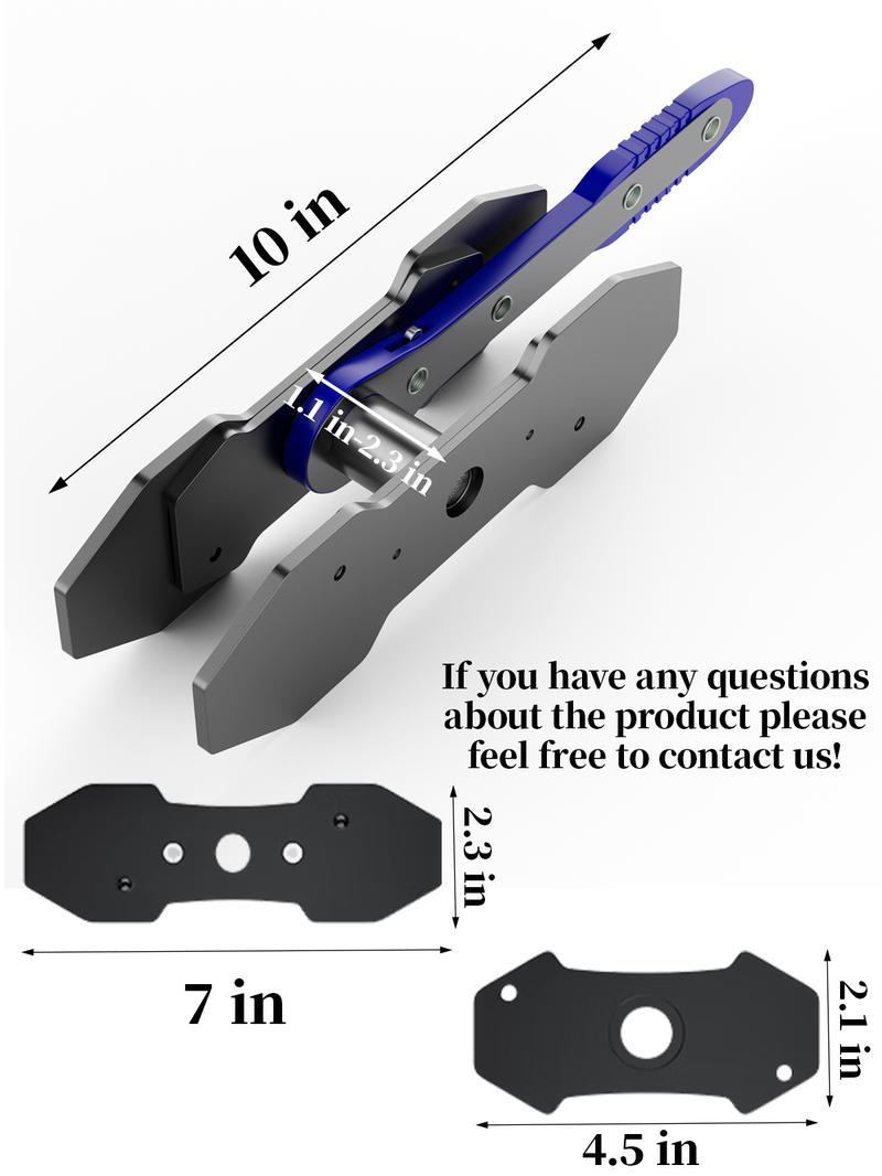 Heavy-Duty Brake Caliper Piston Press Tool - 360° Swing Ratchet Hand Wrench with Car Brake Pad Spreader, Universal Expander for Single, Twin, and Quad Piston Disc Brakes, Fast Brake Repair Tool for DIYers and Mechanics Truck Vehicle
