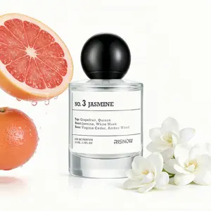 RISNOW No. 3 JASMINE Eau de Parfum 50ml with Portable Travel Spray Bottle long-lasting Floral fragrance suitable for women | Mother's Day Gift
